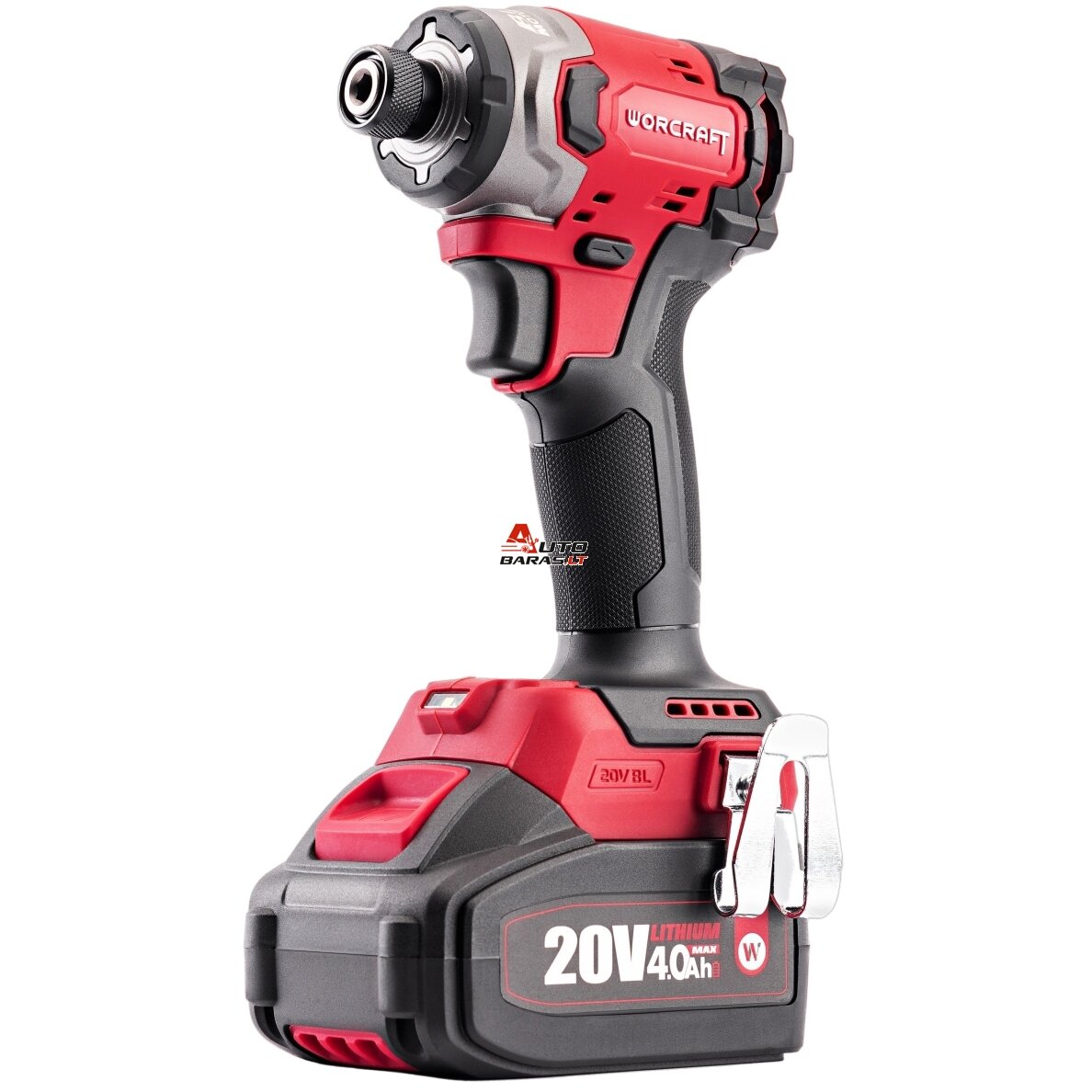 WORCRAFT Akumuliatorinio suktuvo-gręžtuvo ir smūginio suktuvo rinkinys 20V LI-ION (XCUBE dėžė) 8