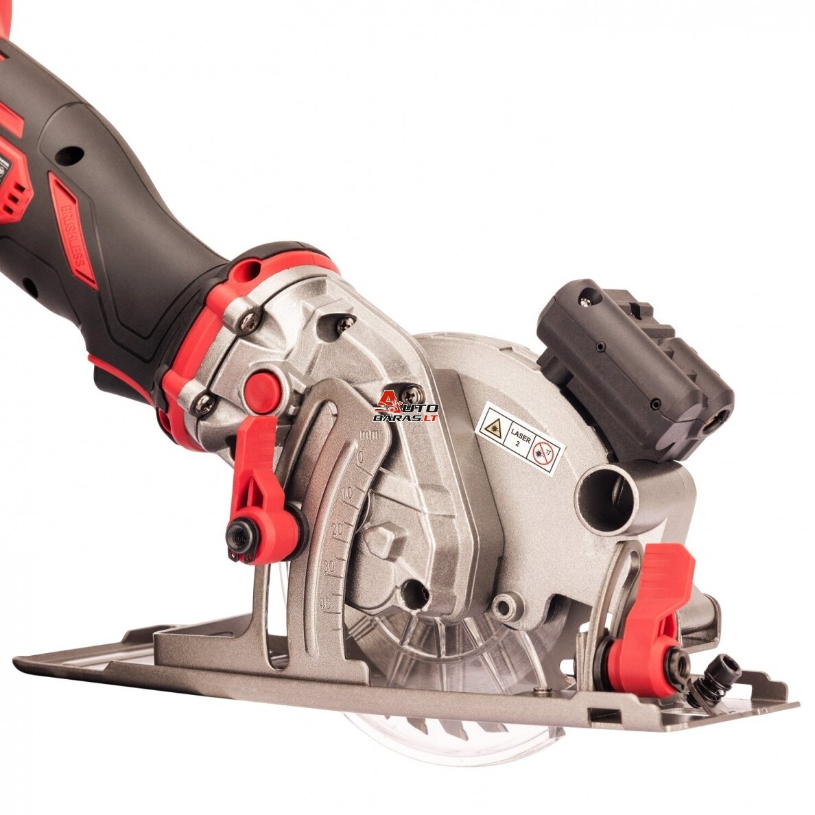 WORCRAFT Akumuliatorinis diskinis pjūklas 115mm su laseriu 20V LI-ION 3