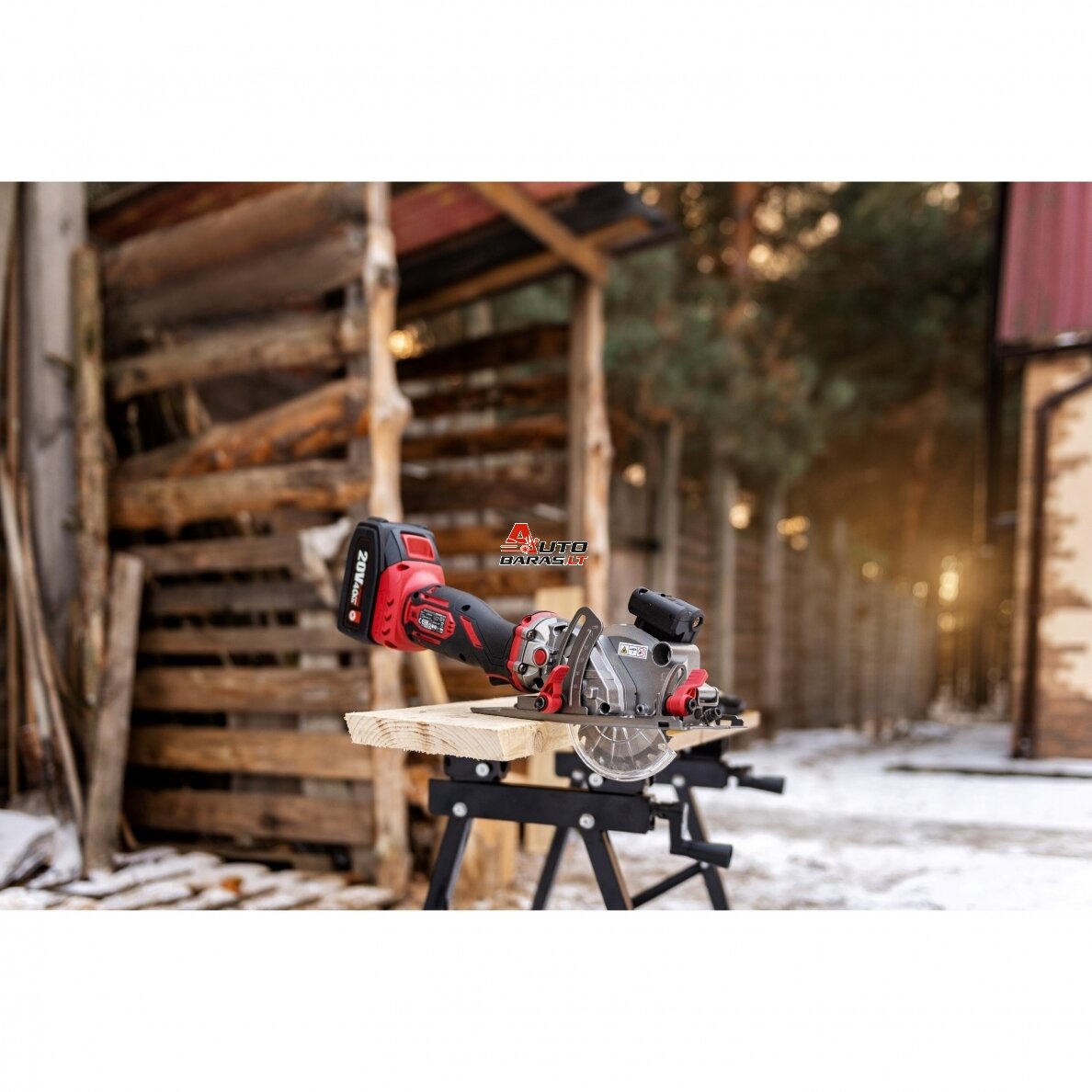 WORCRAFT Akumuliatorinis diskinis pjūklas 115mm su laseriu 20V LI-ION 9