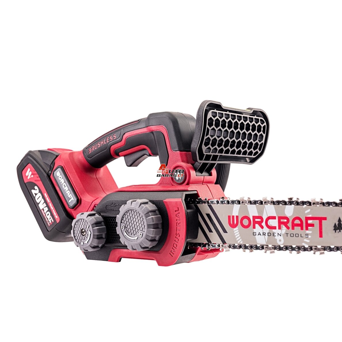 WORCRAFT Akumuliatorinis grandininis pjūklas 20V LI-ION 9