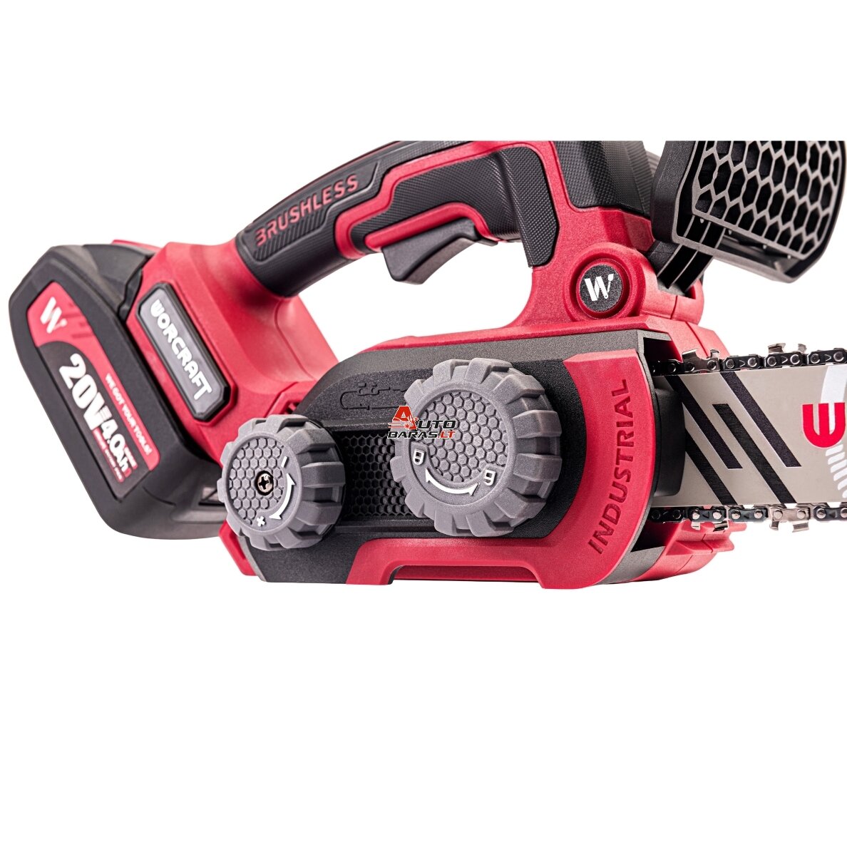 WORCRAFT Akumuliatorinis grandininis pjūklas 20V LI-ION 10