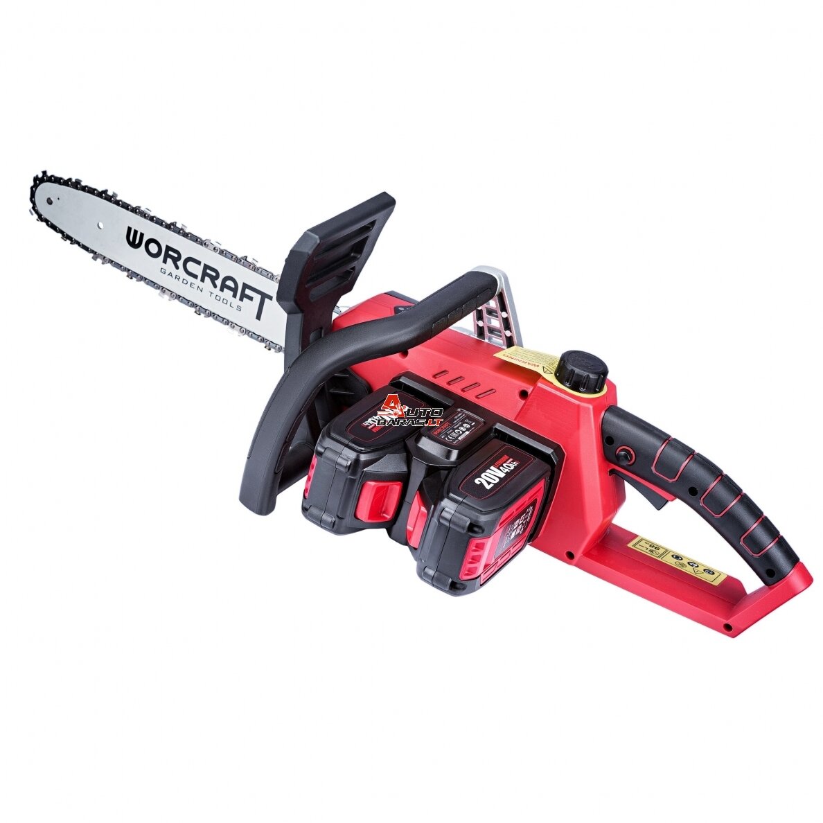 WORCRAFT Akumuliatorinis grandininis pjūklas 40V (20V+20V) LI-ION 1
