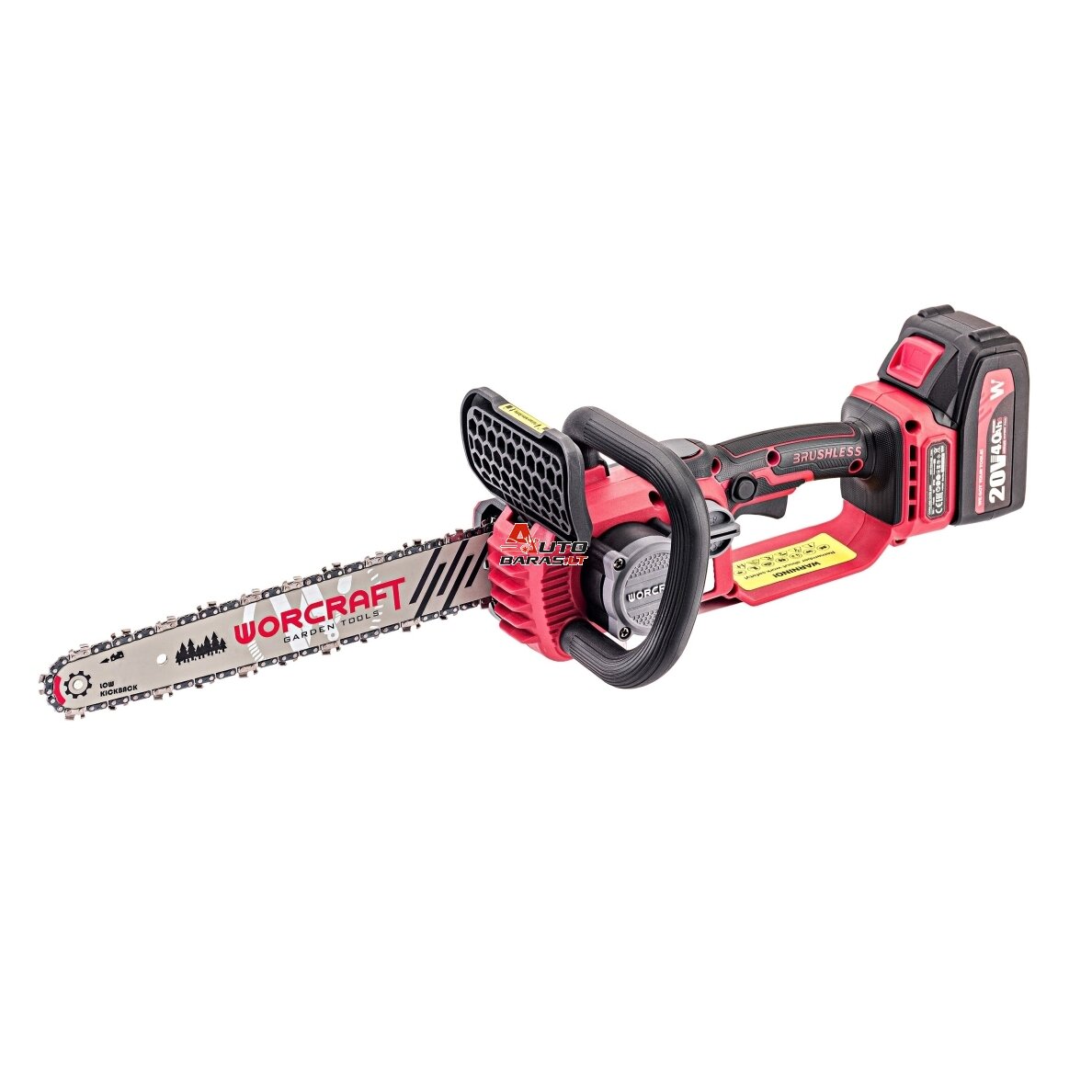 Akumuliatorinis grandininis pjūklas WORCRAFT 20V LI-ION (Be akumuliatoriaus ir kroviklio) 4
