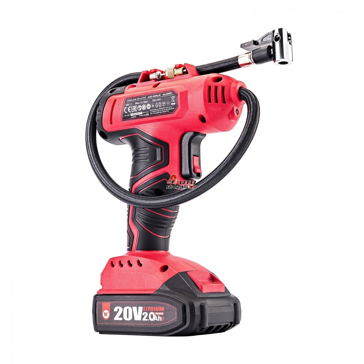 WORCRAFT Akumuliatorinis kompresorius 20V LI-ION 3