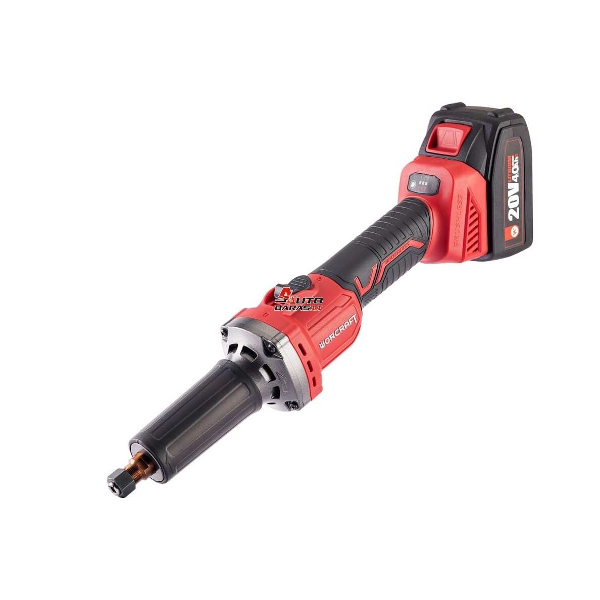 WORCRAFT Akumuliatorinis mini tiesinis šlifuoklis 6mm 20V LI-ION 1