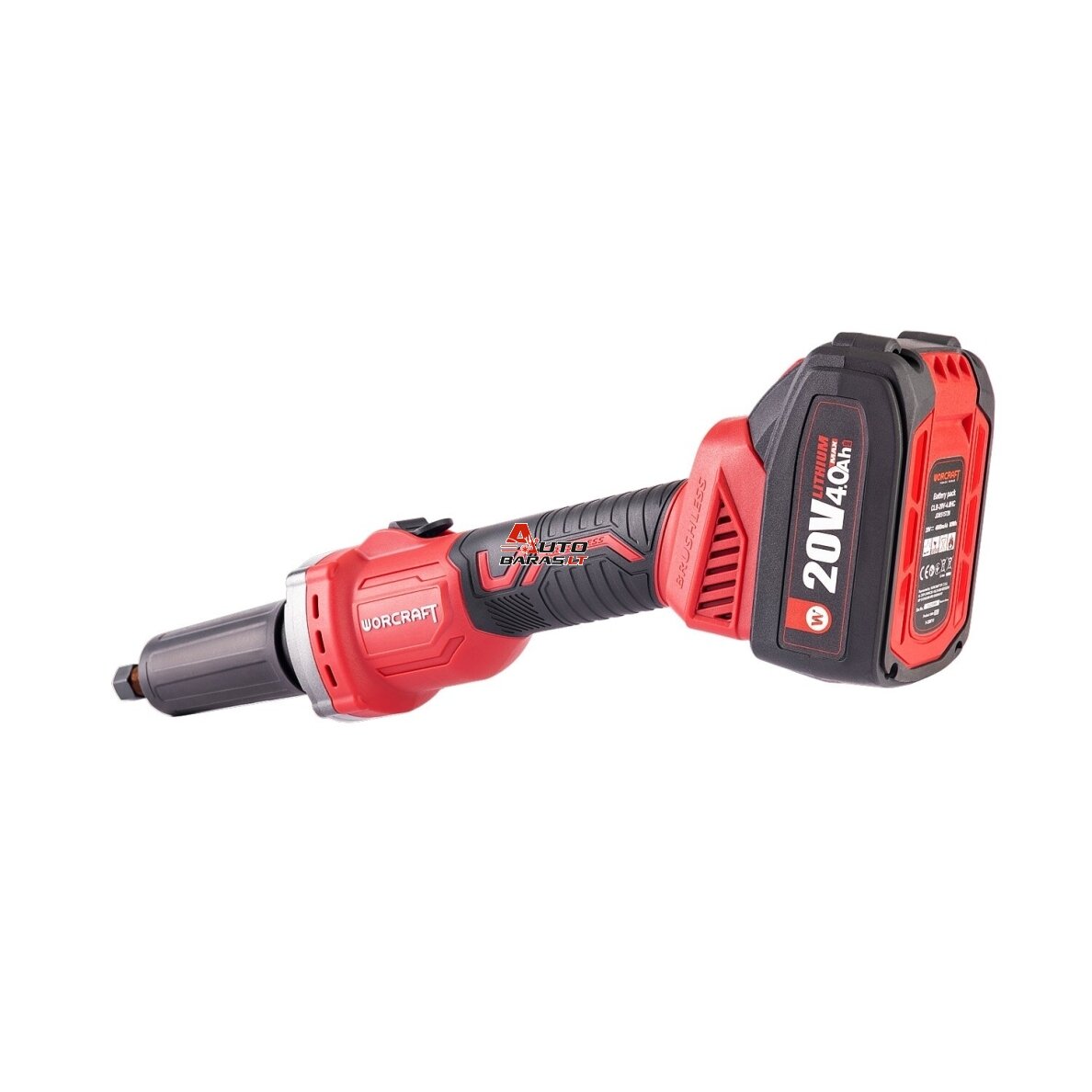 WORCRAFT Akumuliatorinis mini tiesinis šlifuoklis 6mm 20V LI-ION 2