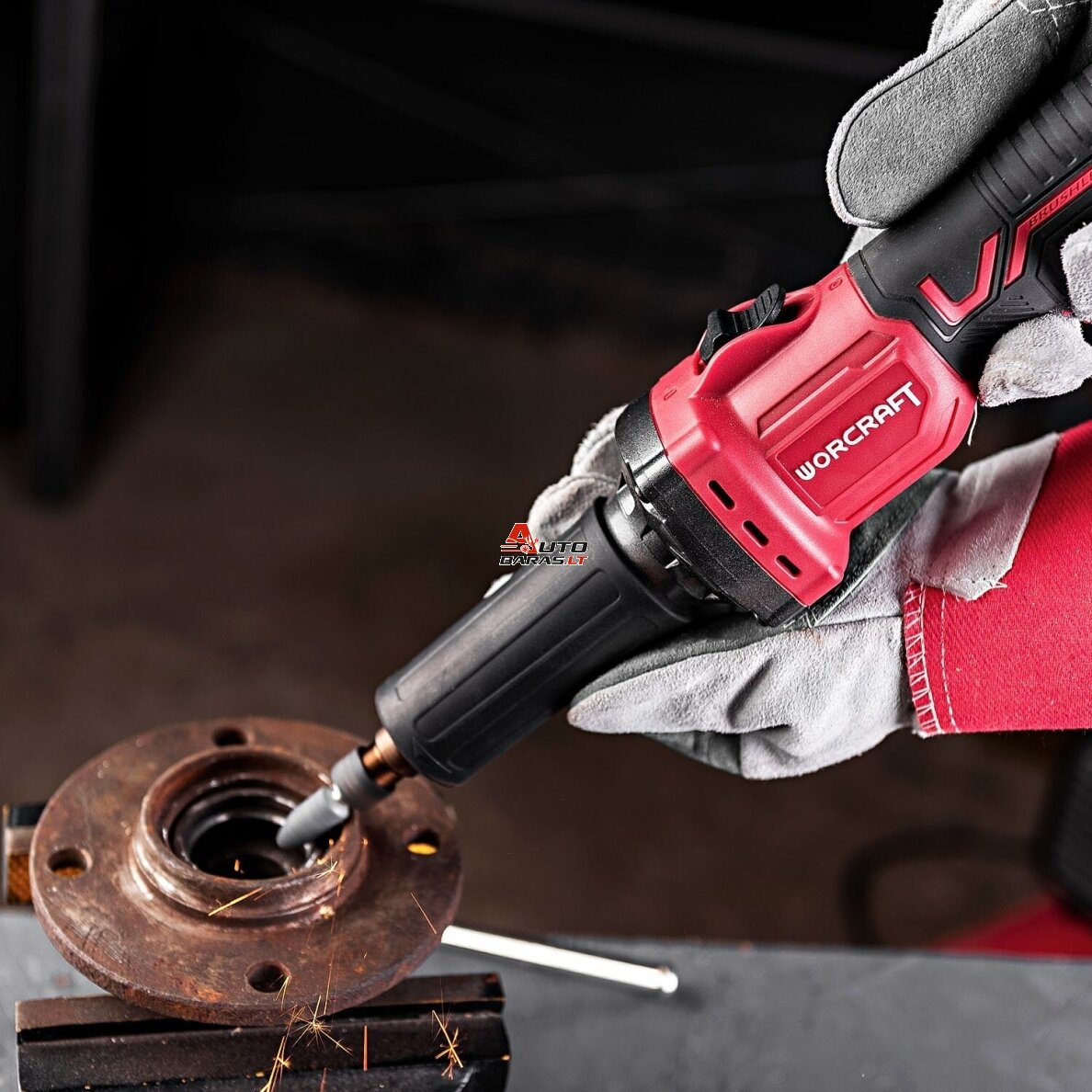 WORCRAFT Akumuliatorinis mini tiesinis šlifuoklis 6mm 20V LI-ION 11