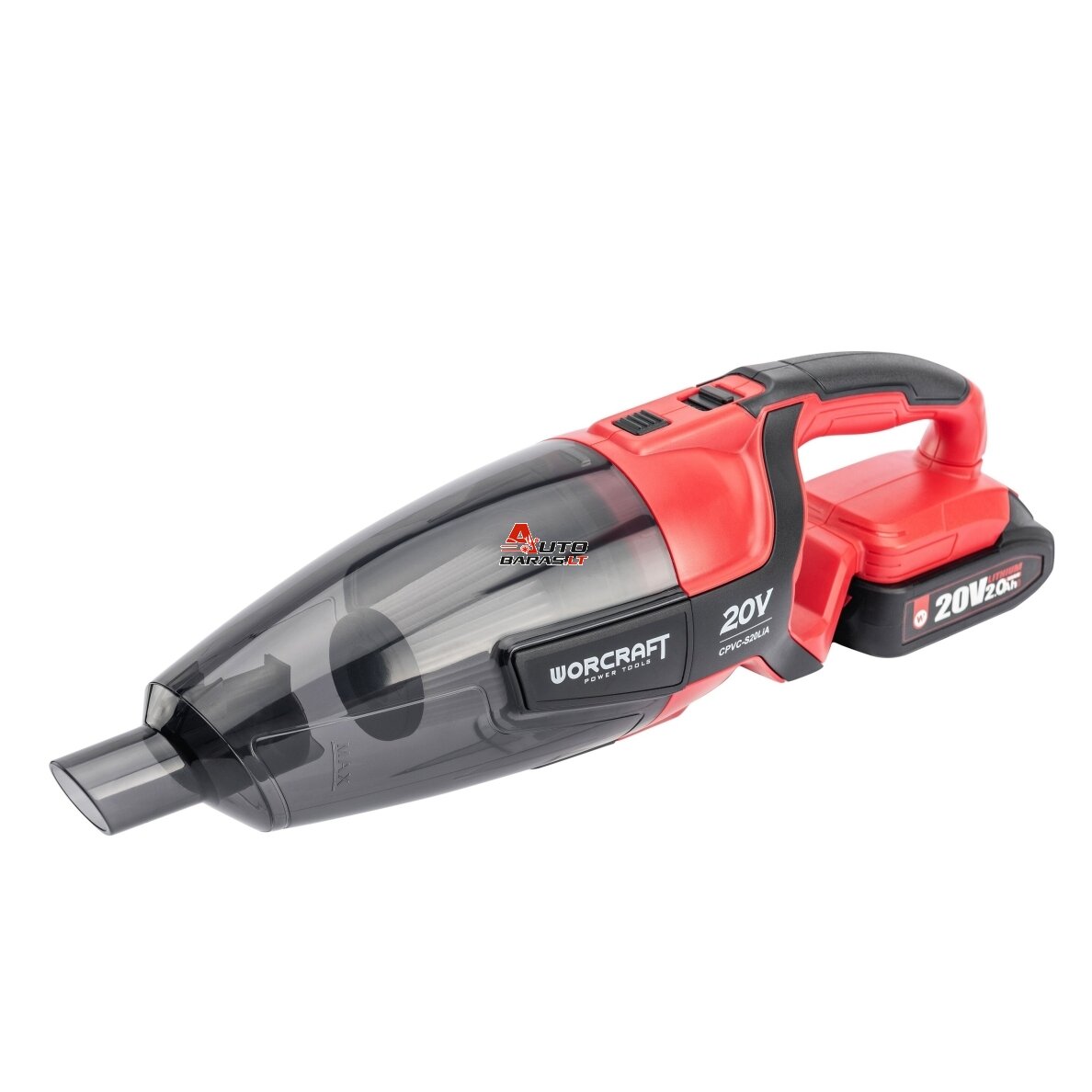 Akumuliatorinis siurblys WORCRAFT 20V LI-ION (Be akumuliatoriaus ir kroviklio) 2