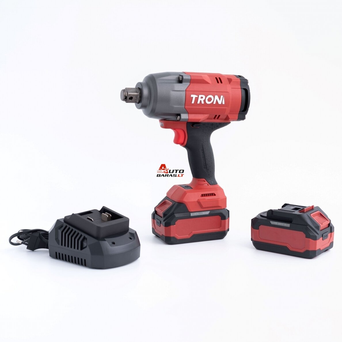 TROM Akumuliatorinis smūginis suktuvas 1/2'' 20V LI-ION 1800nm 2x 6.0ah (Tinka MAKITA 18v akumuliatoriai) 1