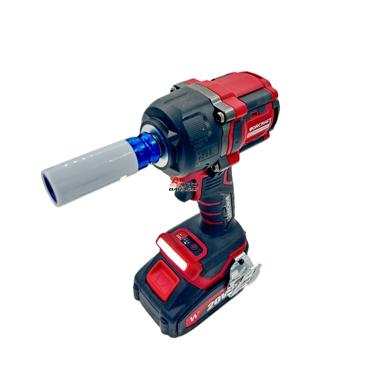 Akumuliatorinis smūginis veržliasukis 1/2'' 750Nm WORCRAFT 20V LI-ION (plastikinė dėžė) 3