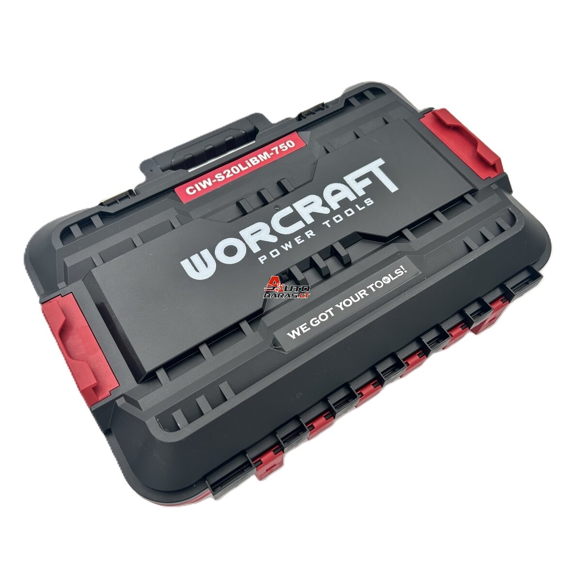 Akumuliatorinis smūginis veržliasukis 1/2'' 750Nm WORCRAFT 20V LI-ION (plastikinė dėžė) 11