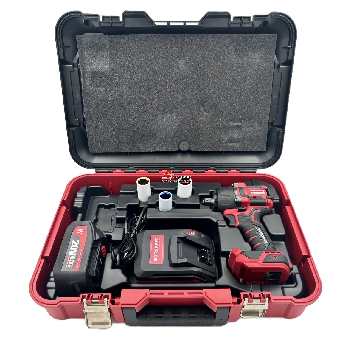 Akumuliatorinis smūginis veržliasukis 1/2'' 750Nm WORCRAFT 20V LI-ION (plastikinė dėžė) 10