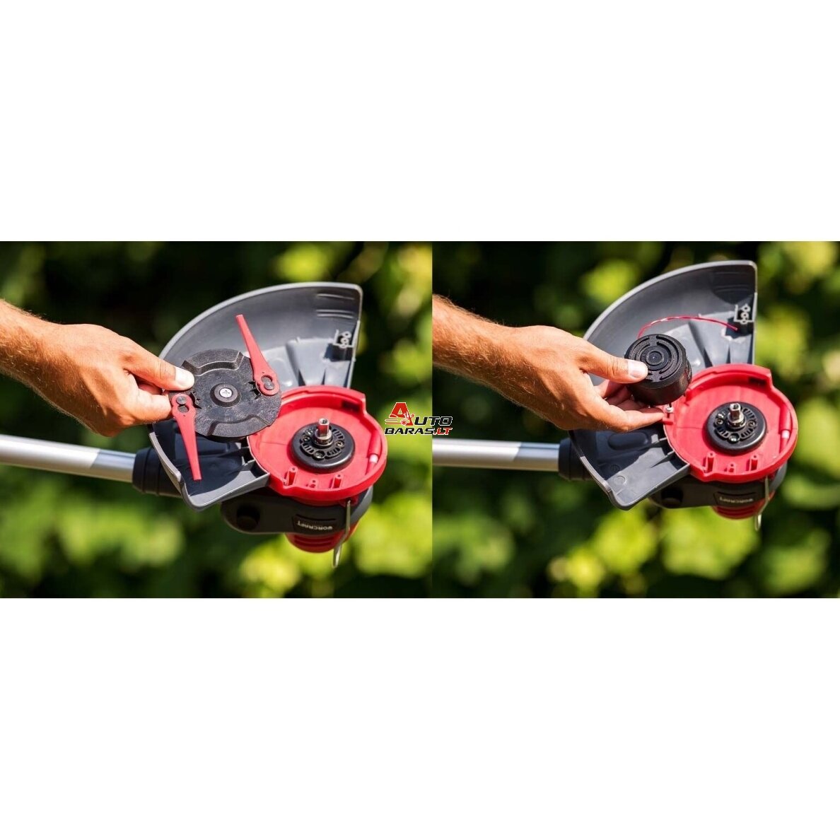 WORCRAFT Akumuliatorinis trimeris su priedais 20V LI-ION 4.0ah 8