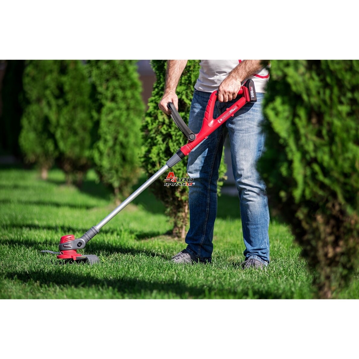 WORCRAFT Akumuliatorinis trimeris su priedais 20V LI-ION 4.0ah 10