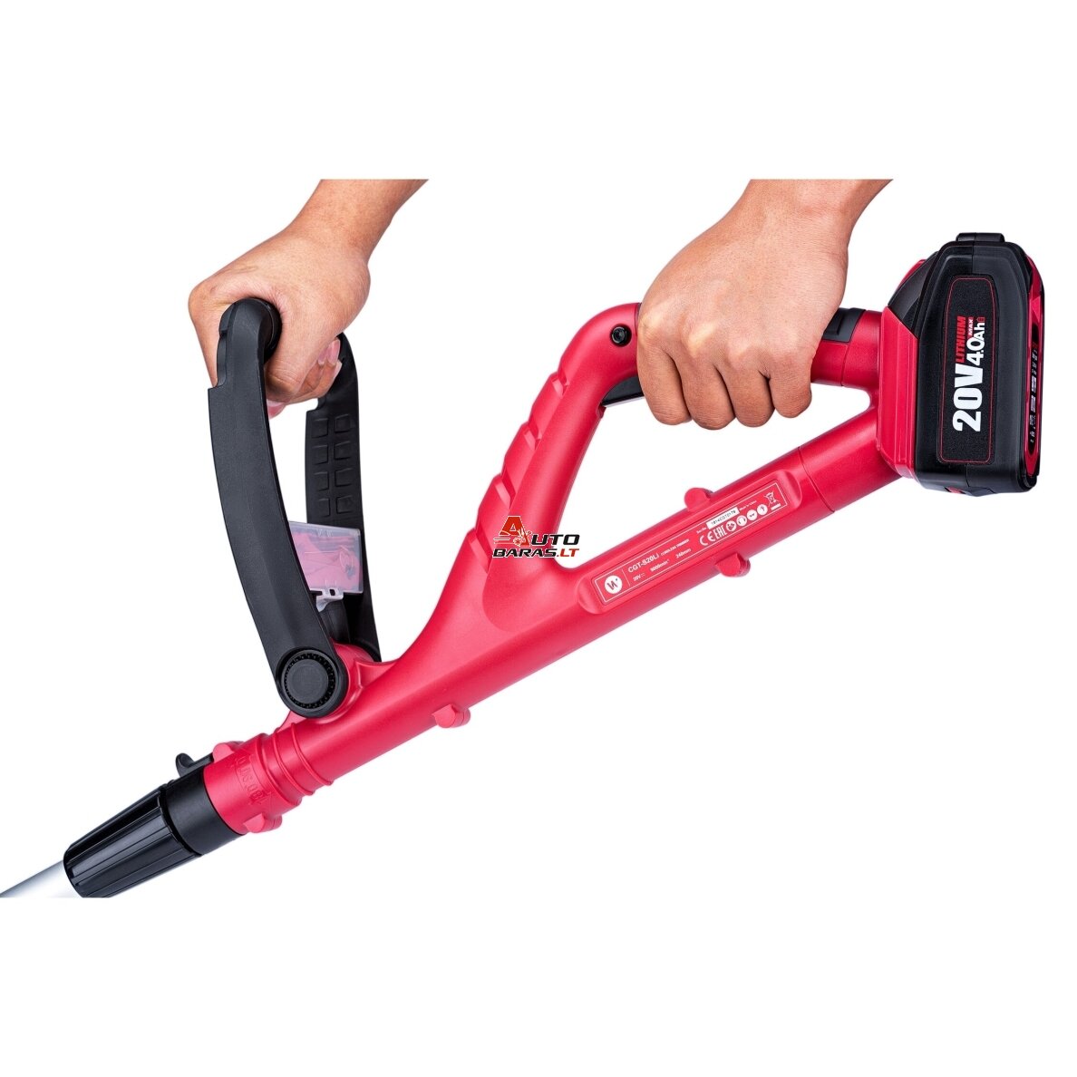 WORCRAFT Akumuliatorinis trimeris su priedais 20V LI-ION 4.0ah 3
