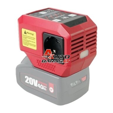 WORCRAFT Akumuliatoriaus inverteris 220V+USB 20V LI-ION WORCRAFT Akumuliatoriaus inverteris 220V+USB 20V LI-ION