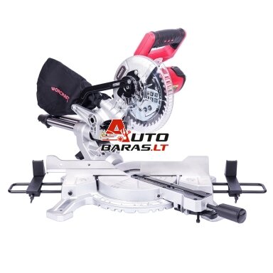 Akumuliatorinės skersinio pjovimo staklės WORCRAFT 185mm 20V LI-ION