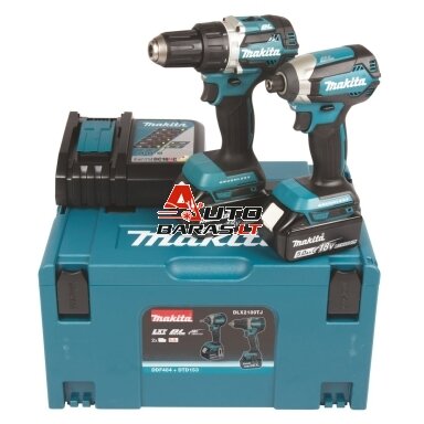 Akumuliatorinių įrankių 18V komplektas (DDF484 + DTD153) 5Ah Makita MDLX2189TJ