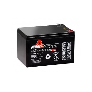 Akumuliatorius 12V 15h F2 6.3mm AGM VRLA NERBO NBC15-12L