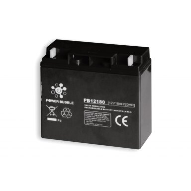 Akumuliatorius POWER BUBBLE 18Ah 12V Akumuliatorius POWER BUBBLE 18Ah 12V