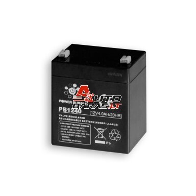 Akumuliatorius POWER BUBBLE 4Ah 12V PREMIUM Akumuliatorius POWER BUBBLE 4Ah 12V PREMIUM