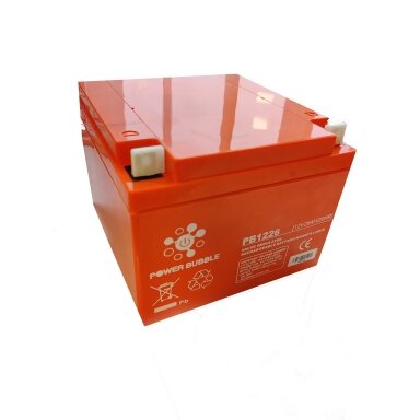 Akumuliatorius POWER BUBBLE E 26Ah 12V