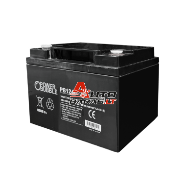 Akumuliatorius Power Bubble PB1240 (40Ah, 12V) Akumuliatorius Power Bubble PB1240 (40Ah, 12V)