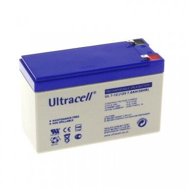 Akumuliatorius ULTRACELL 7Ah 12V (UXL) Akumuliatorius ULTRACELL 7Ah 12V (UXL)