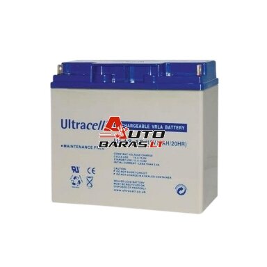 Akumuliatorius Ultracell UL18-12 VDS (18Ah, 12V, VDS) Akumuliatorius Ultracell UL18-12 VDS (18Ah, 12V, VDS)