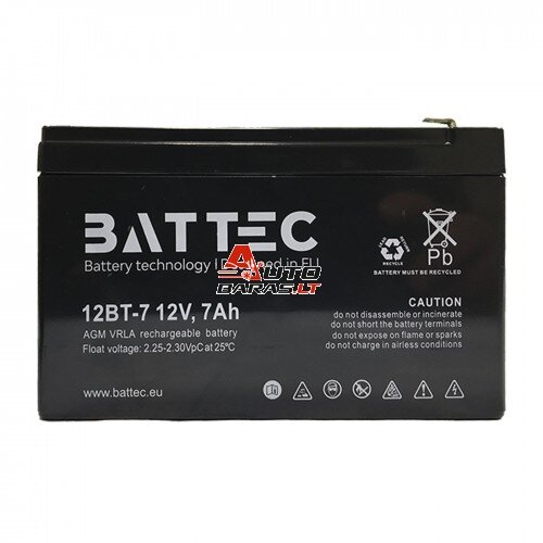 Akumuliatorius BATTEC 7Ah 12V Akumuliatorius BATTEC 7Ah 12V