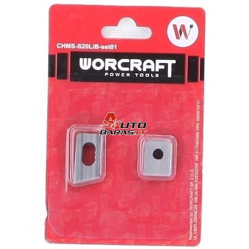 WORCRAFT Akumuliatorinių skardos pjovimo žirklių CHMS-S20LiB Pjovimo ašmenys 2vnt.