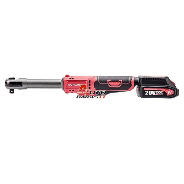 Akumuliatorinė smūginė terkšlė WORCRAFT 1/2" 20V LI-ION 2