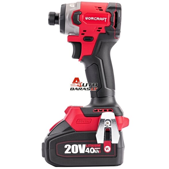 WORCRAFT Akumuliatorinio suktuvo-gręžtuvo ir smūginio suktuvo rinkinys 20V LI-ION (XCUBE dėžė) 10