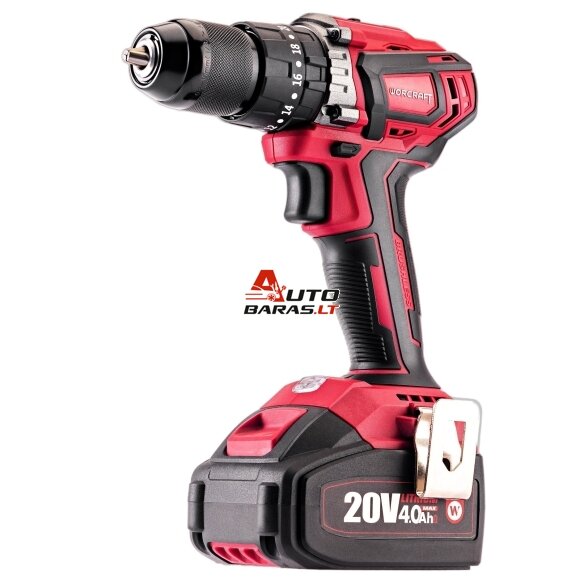 WORCRAFT Akumuliatorinio suktuvo-gręžtuvo ir smūginio suktuvo rinkinys 20V LI-ION (XCUBE dėžė) 3