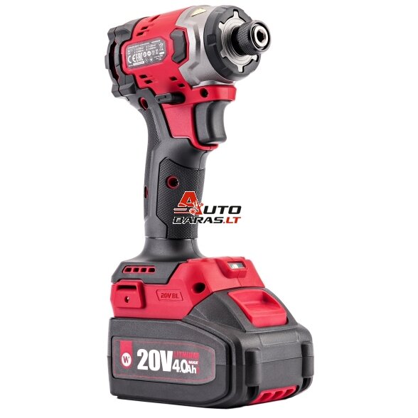 WORCRAFT Akumuliatorinio suktuvo-gręžtuvo ir smūginio suktuvo rinkinys 20V LI-ION (XCUBE dėžė) 9