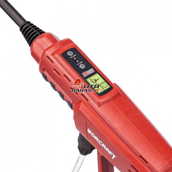 WORCRAFT Akumuliatorinis aukšto slėgio plovimo pistoletas 20V LI-ION 5
