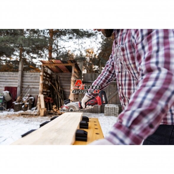 WORCRAFT Akumuliatorinis diskinis pjūklas 115mm su laseriu 20V LI-ION 10