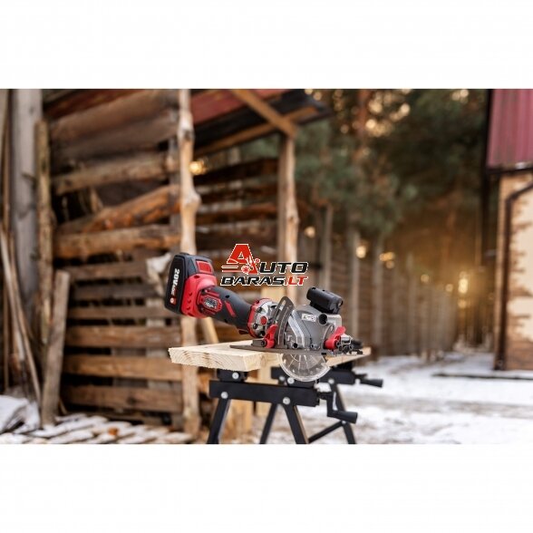 WORCRAFT Akumuliatorinis diskinis pjūklas 115mm su laseriu 20V LI-ION 9