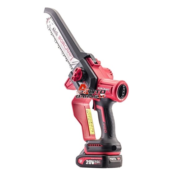 WORCRAFT Akumuliatorinis grandininis mini pjūklas 20V LI-ION 2.0Ah (pl.dėž.) 5