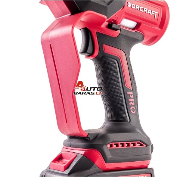WORCRAFT Akumuliatorinis grandininis mini pjūklas 20V LI-ION 2.0Ah (pl.dėž.) 11
