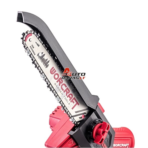 WORCRAFT Akumuliatorinis grandininis mini pjūklas 20V LI-ION 2.0Ah (pl.dėž.) 8