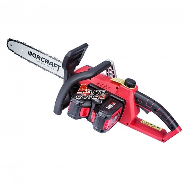 WORCRAFT Akumuliatorinis grandininis pjūklas 40V (20V+20V) LI-ION 1
