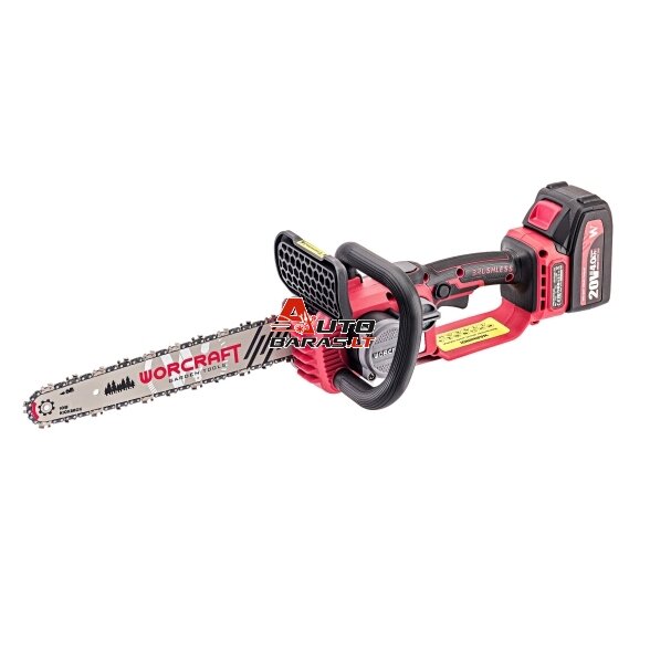 Akumuliatorinis grandininis pjūklas WORCRAFT 20V LI-ION (Be akumuliatoriaus ir kroviklio) 4