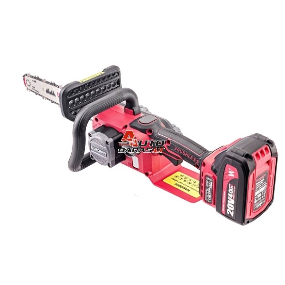 Akumuliatorinis grandininis pjūklas WORCRAFT 20V LI-ION (Be akumuliatoriaus ir kroviklio) 8