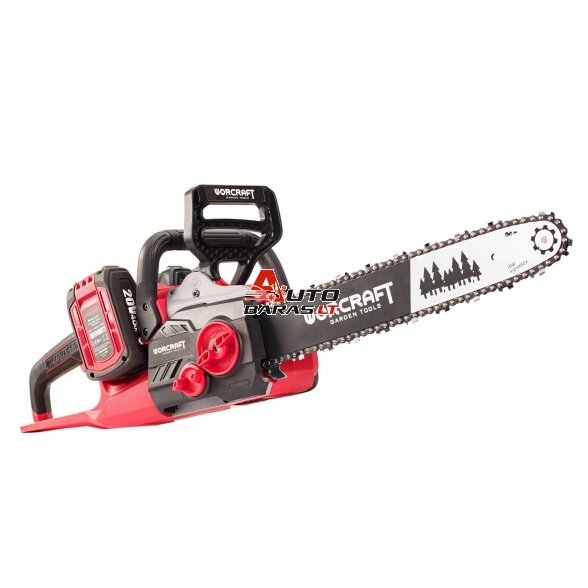 Akumuliatorinis grandininis pjūklas WORCRAFT 40V (20V+20V) LI-ION (Be akumuliatoriaus ir kroviklio) 2