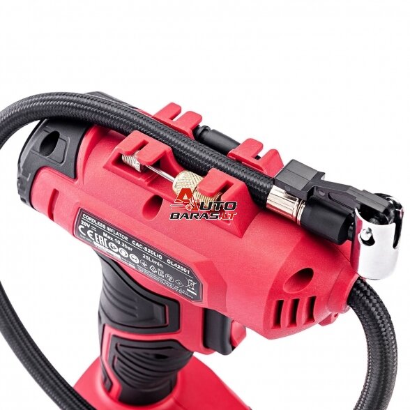 WORCRAFT Akumuliatorinis kompresorius 20V LI-ION 9
