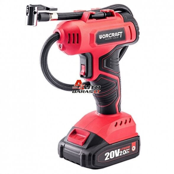 WORCRAFT Akumuliatorinis kompresorius 20V LI-ION