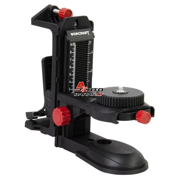 WORCRAFT Akumuliatorinis kryžminių linijų nivelyro 3x3D rinkinys (žalias lazeris) 20V LI-ION (XCUBE dėžė) 5