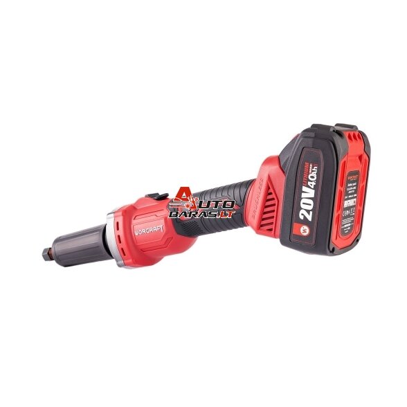 WORCRAFT Akumuliatorinis mini tiesinis šlifuoklis 6mm 20V LI-ION 2