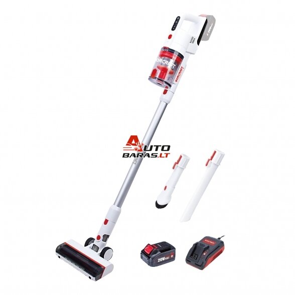 WORCRAFT Akumuliatorinis siurblys šluota 20V LI-ION 1